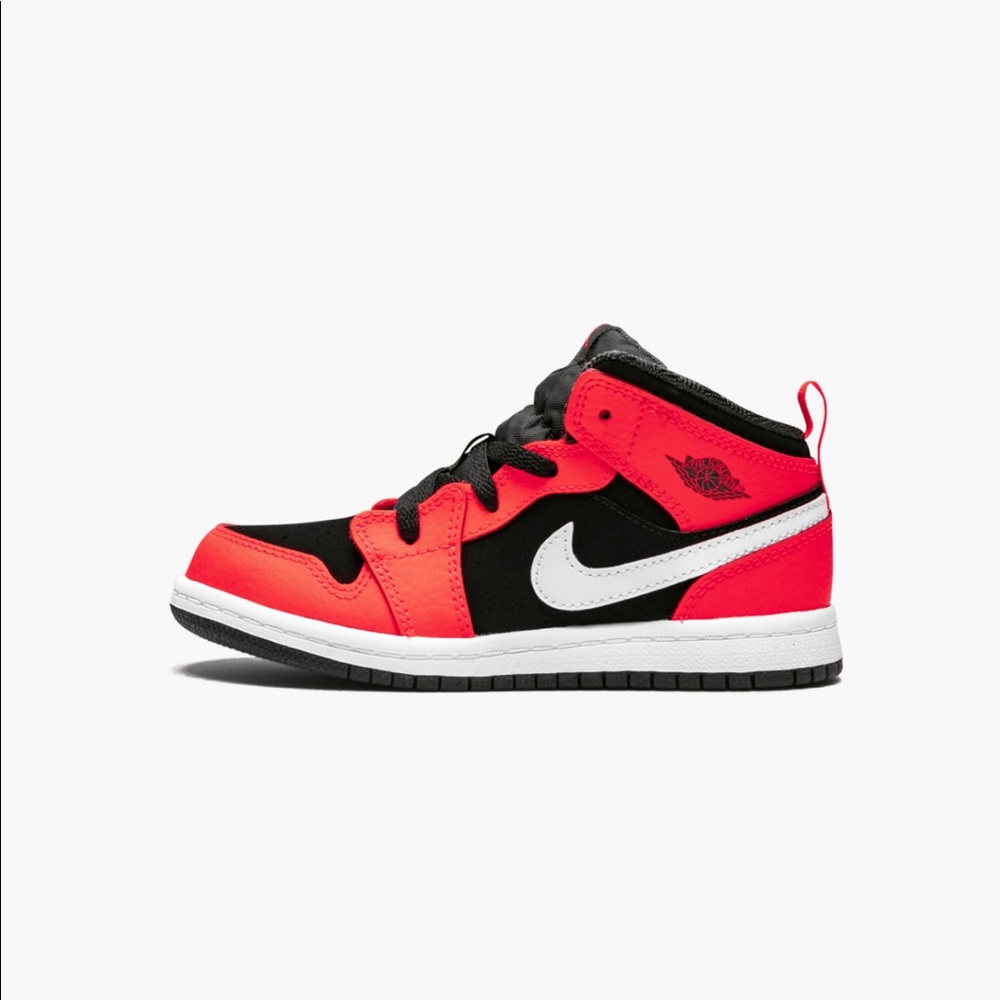 Like new AIR JORDAN 1 MID (TD) "Infrared 23"--size 8C